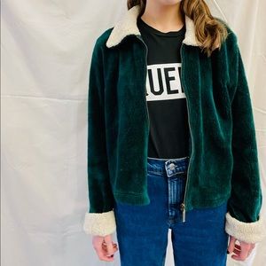 Green Sherpa jacket
